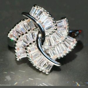New cz sterling silver ring